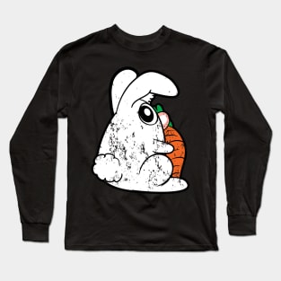 Retro Vintage Grunge Easter Bunny Long Sleeve T-Shirt